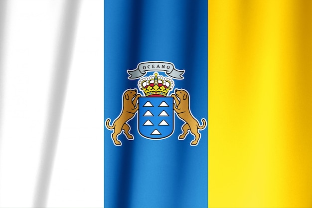 Bandera de las Islas Canarias Comunidad Española.