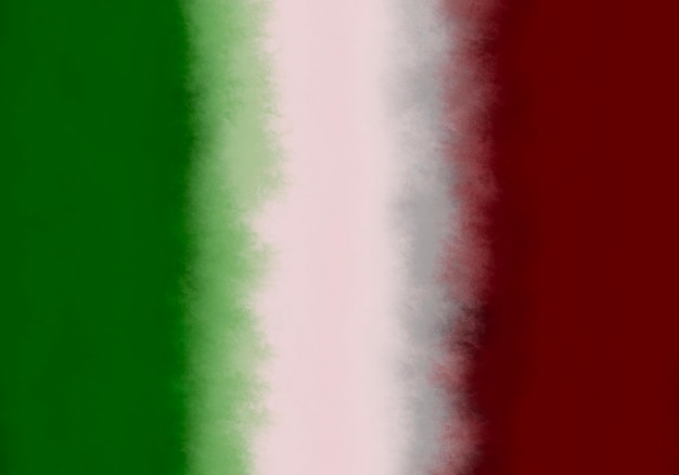 Foto la bandera de italia, con tres franjas verticales del mismo tamaño: verde, blanca y roja.