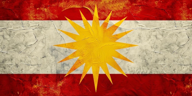 Foto bandera de macedonia del norte, anteriormente conocida como macedonia