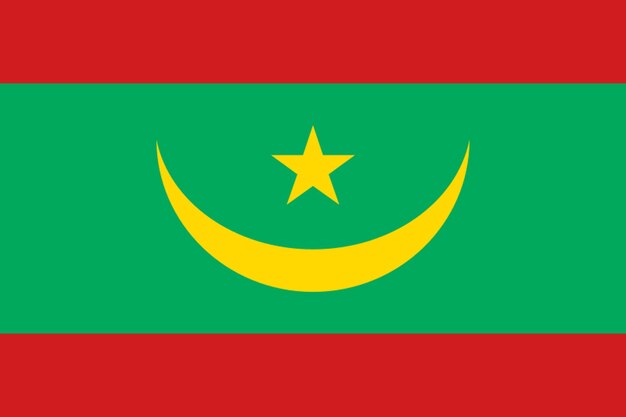 Foto bandera de mauritania bandera de la nación