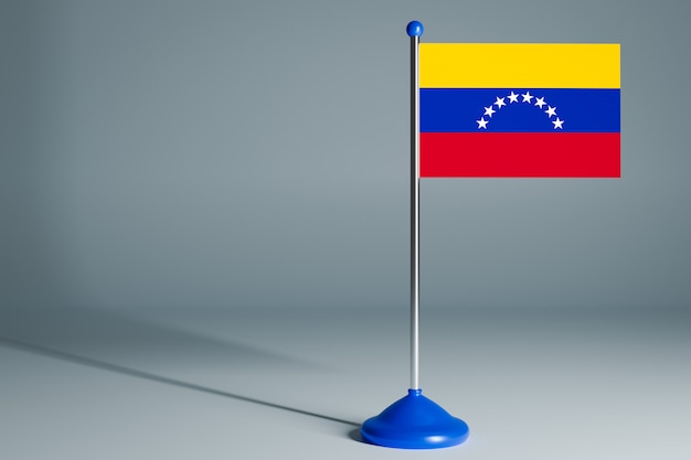 Bandera de mesa en blanco