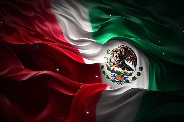 Bandera mexicana generada por AI