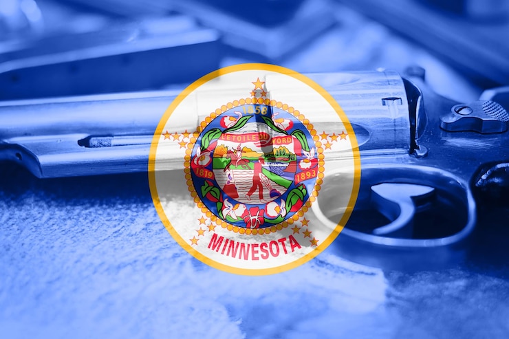 Foto bandera de minnesota control de armas estados unidos