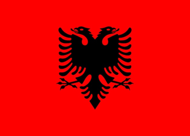 Foto bandera de la nación de la bandera de albania