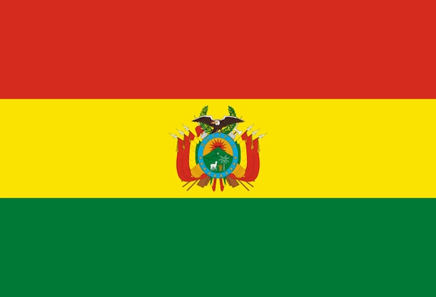 Foto bandera de la nación de la bandera de bolivia