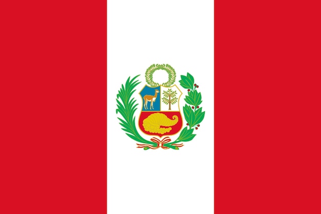 Foto bandera de la nación de la bandera de perú
