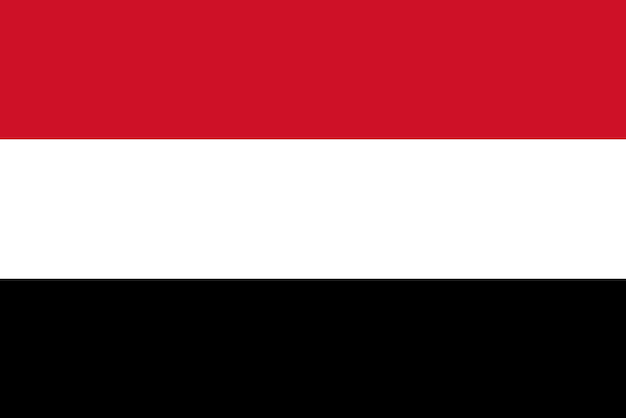 Bandera de la nación de la bandera de Yemen