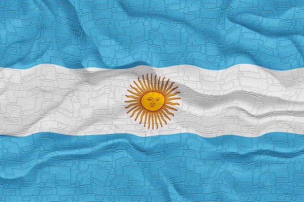 Bandera nacional de Argentina Fondo con bandera de Argentina