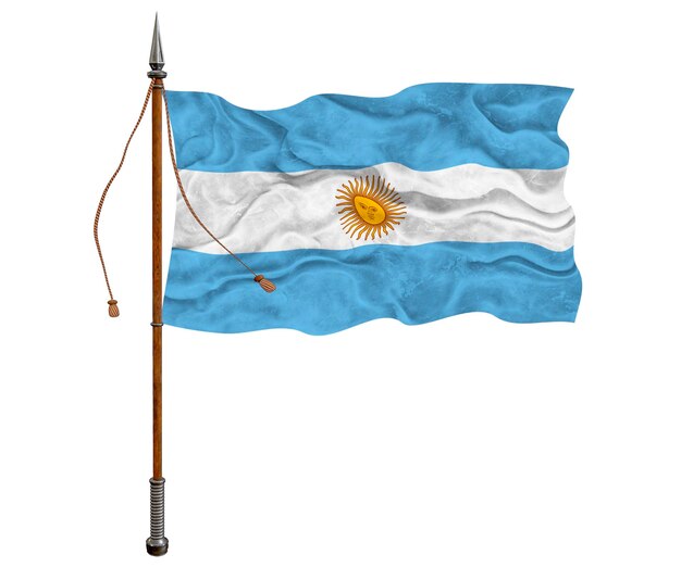 Bandera nacional de Argentina Fondo con bandera de Argentina