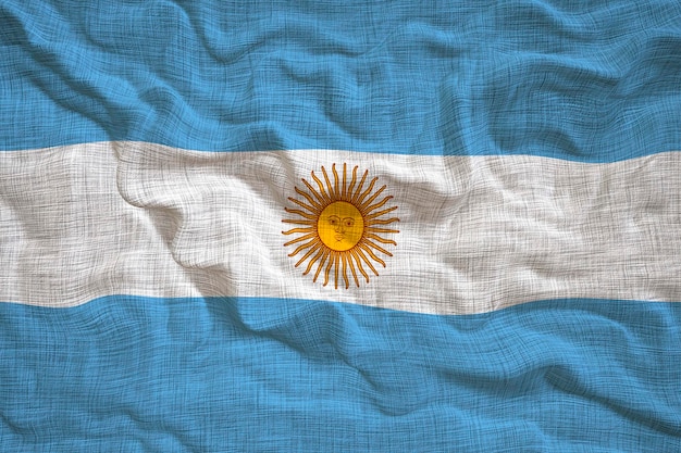 Bandera nacional de Argentina Fondo con bandera de Argentina