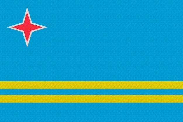 Bandera nacional de Aruba Fondo con bandera de Aruba