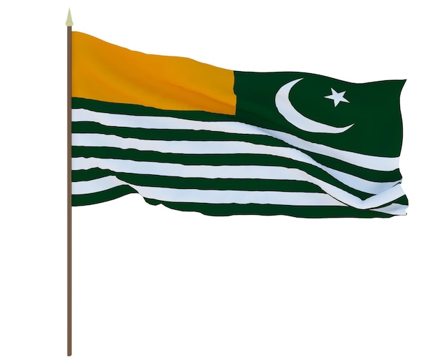 Foto bandera nacional de azad cachemira fondo para editores y diseñadores fiesta nacional