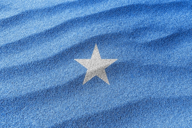 Bandera nacional de la bandera de arena de Somalia