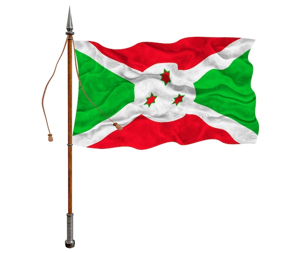 Bandera nacional de Burundi Fondo con bandera de Burundi