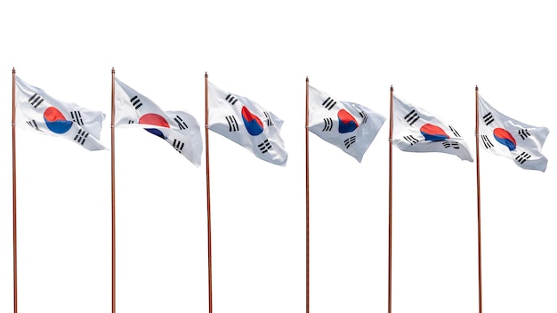 La bandera nacional de Corea del Sur