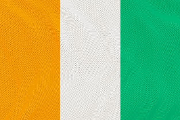 Bandera nacional de Costa de Marfil Fondo con bandera de Costa de Marfil