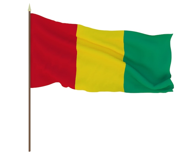 Foto bandera nacional de guinea antecedentes para editores y diseñadores vacaciones nacionales