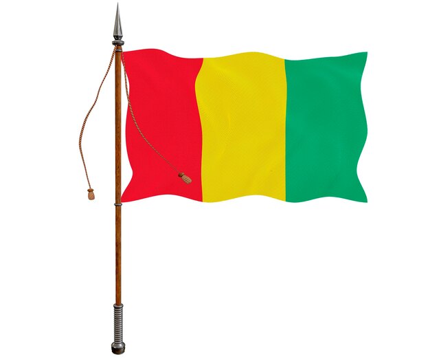 Bandera Nacional de Guinea Fondo con la bandera de Guinea