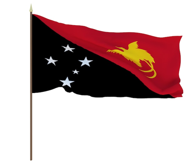 Bandera nacional de Guinea Fondo para editores y diseñadores Fiesta nacional Papúa Nuevo