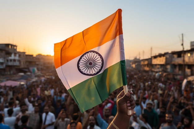 Foto la bandera nacional de la india