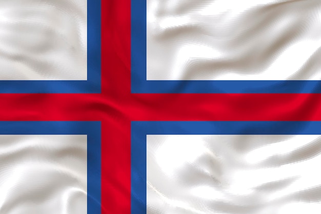 Bandera nacional de las Islas Feroe Fondo con la bandera de las Islas Feroe