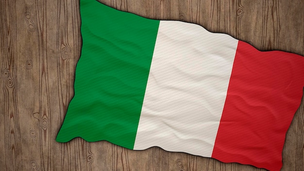 Bandera nacional de Italia Fondo con bandera de Italia