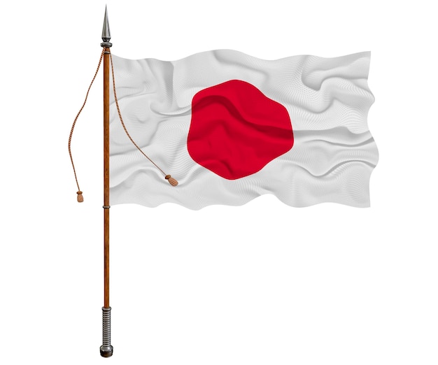 Bandera nacional de Japón Fondo con bandera de Japón