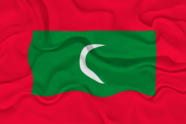 Bandera nacional de Maldivas Fondo con bandera de Maldivas