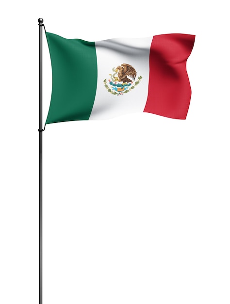 Foto bandera nacional de méxico