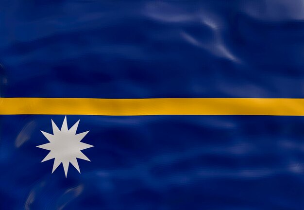 Bandera nacional de Nauru Fondo con bandera de Nauru