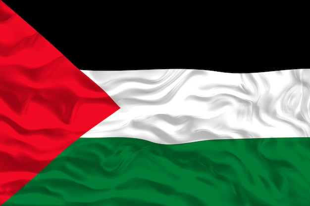 Bandera nacional de Palestina Fondo con bandera de Palestina