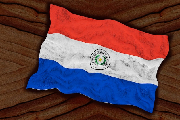 Bandera nacional de Paraguay Fondo con bandera de Paraguay