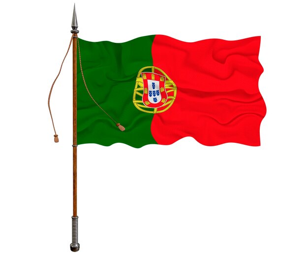 Bandera nacional de Portugal Fondo con bandera de Portugal