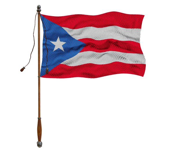 Foto bandera nacional de puertorico fondo con bandera de puertorico