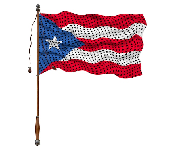 Foto bandera nacional de puertorico fondo con bandera de puertorico