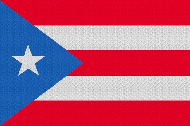 Foto bandera nacional de puertorico fondo con bandera de puertorico