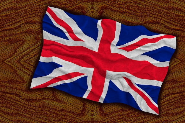 Bandera nacional de Reino Unido Fondo con bandera de Reino Unido