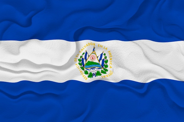 Foto bandera nacional de el salvador fondo con bandera de el salvador