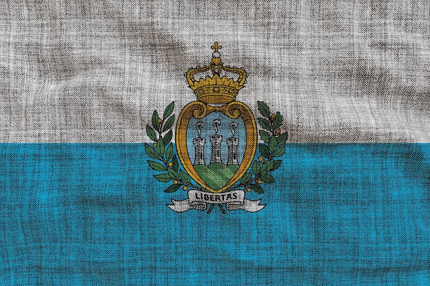 Bandera nacional de San Marino Fondo con bandera de San Marino