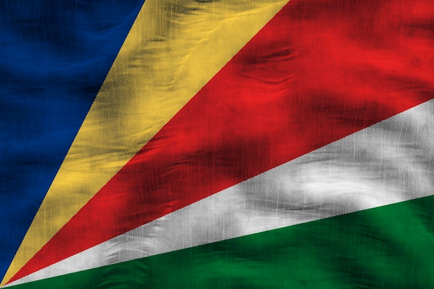 Bandera nacional de Seychelles Fondo con bandera de Seychelles