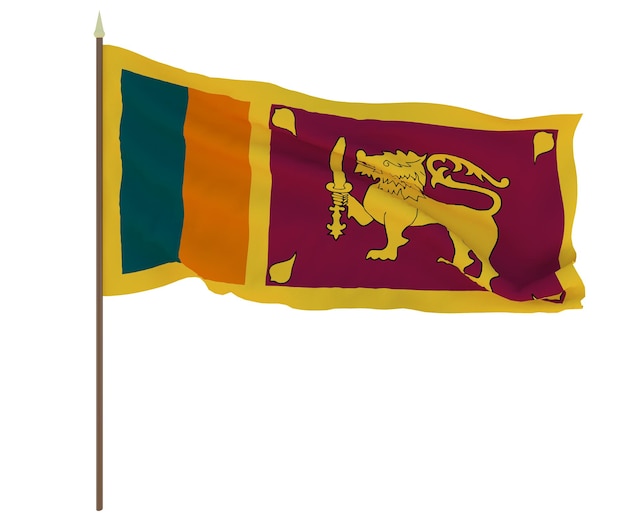 Bandera nacional de Sri Lanka Fondo para editores y diseñadores Fiesta nacional