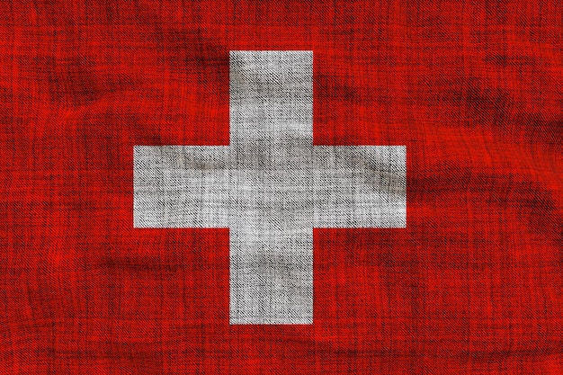 Bandera nacional de Suiza Fondo con bandera Bandera Suiza