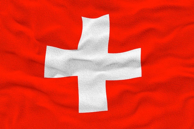 Bandera nacional de Suiza Fondo con bandera Bandera Suiza