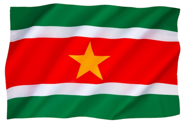 La bandera nacional de Surinam