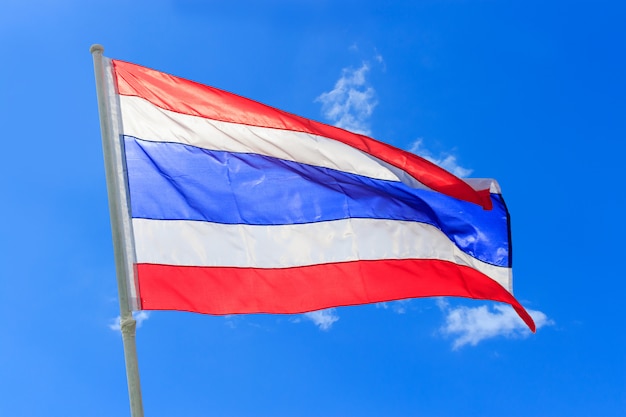 Bandera nacional tailandesa (tailandia)