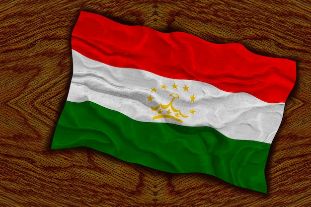 Bandera nacional de Tayikistán Fondo con bandera de Tayikistán