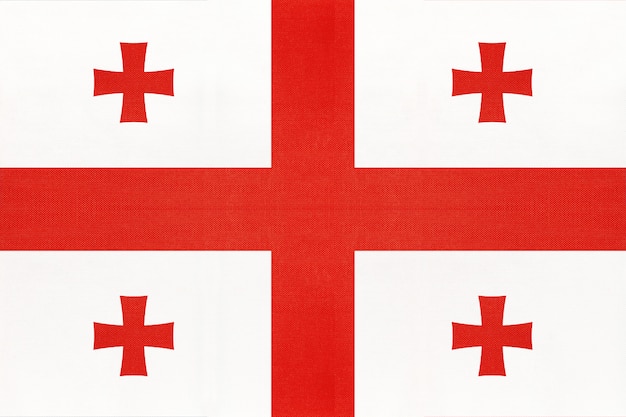 Bandera nacional de tela de georgia