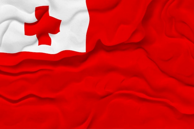 Bandera nacional de Tonga Fondo con bandera de Tonga