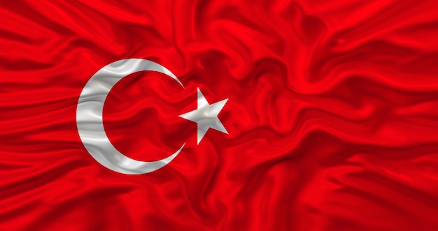 Bandera nacional de Turkiye.