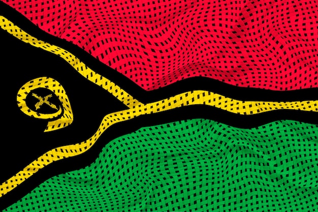 Bandera nacional de Vanuatu Fondo con bandera de Vanuatu